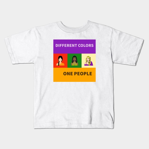 One People Kids T-Shirt by Rockers Media